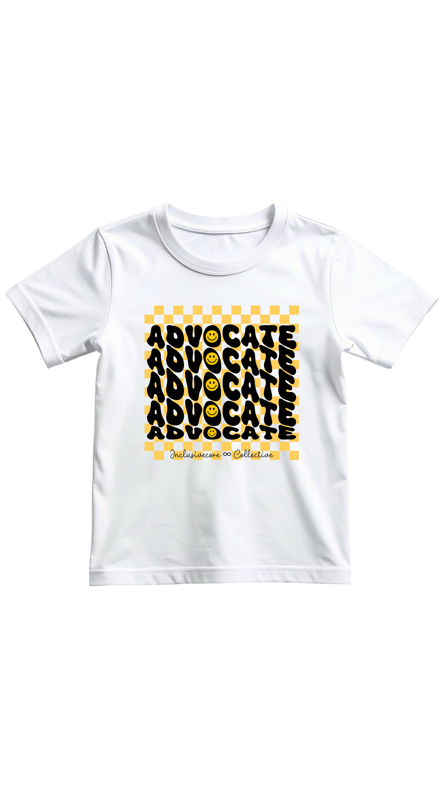 Advocate Checkers - White Youth Unisex Tee