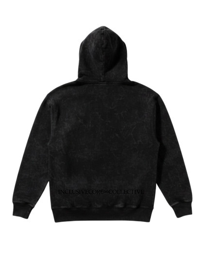 Metal Advocate Acid Wash Hoodie - Black Logo